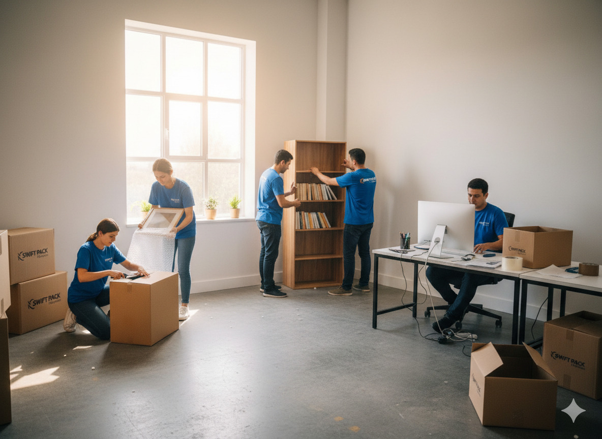 Unpacking and organising in new space